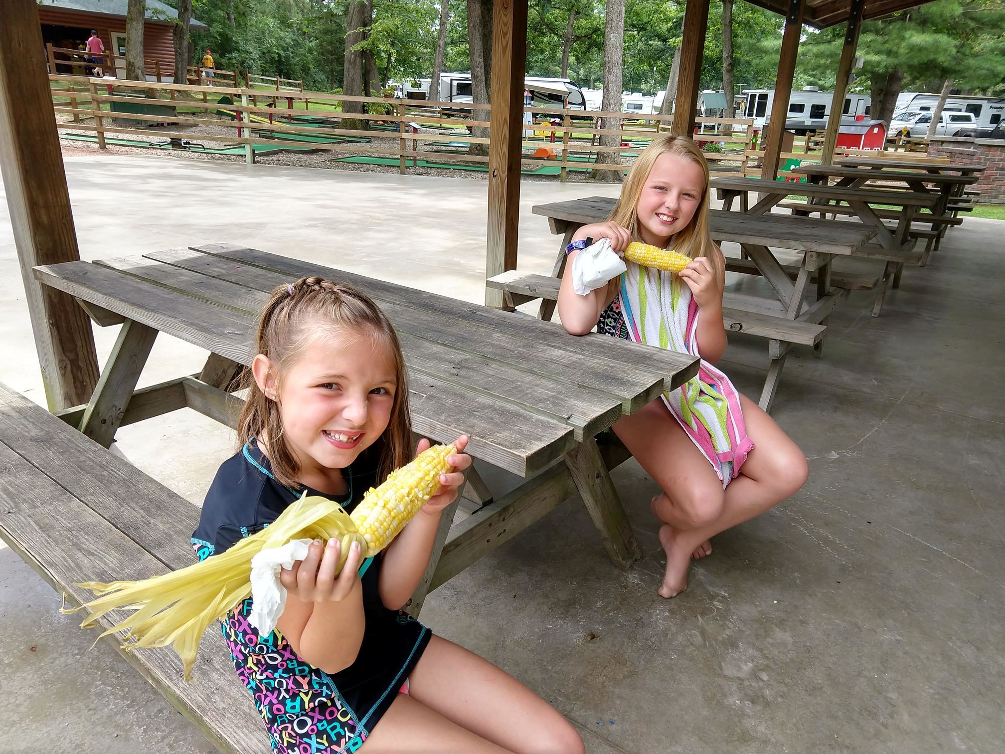 Eating Corn